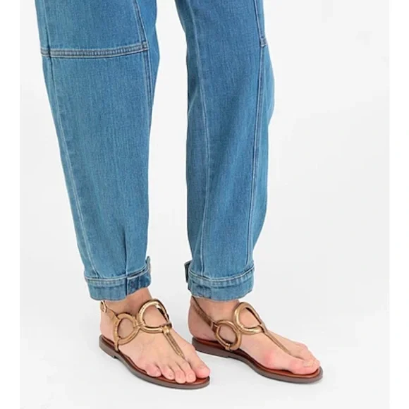 See by Chloe red leather sandals - Picture 1 of 10